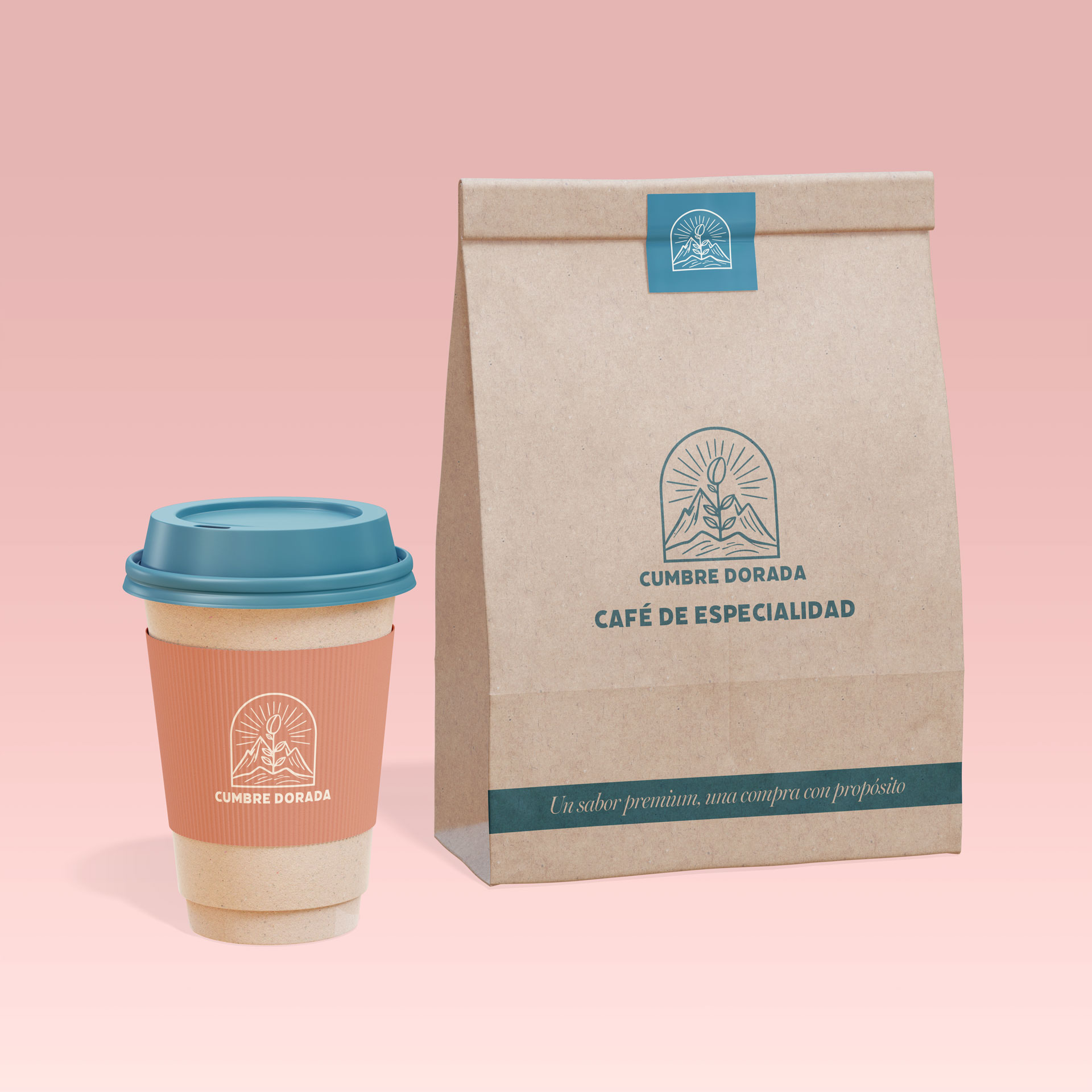 Aplicaciones para empaque, bolsa para llevar, café para llevar.